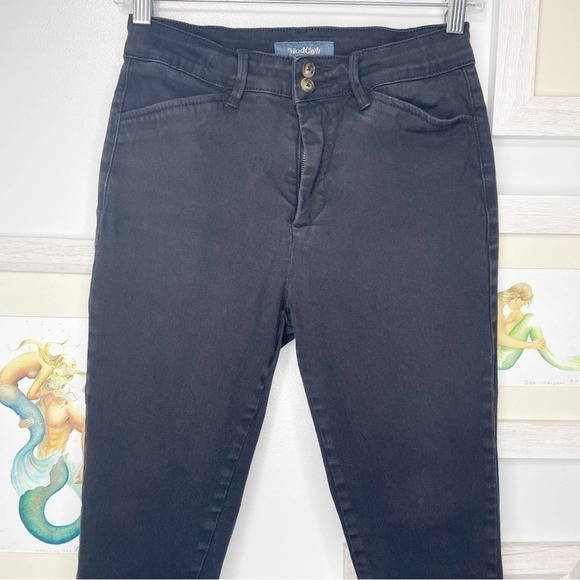 MODCLOTH Black High Rise Skinny Slacks Size 6 - Picture 2 of 7